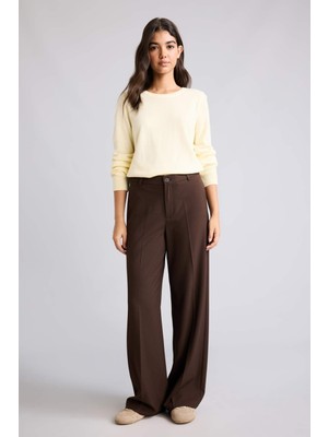 DeFacto Straight Fit Fleto Cepli Normal Bel Standart Boy Pantolon F6214AX26AU