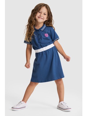 U.s. Polo Assn. Kız Çocuk Açık Lacivert Elbise (Örme) 50325649-VR059