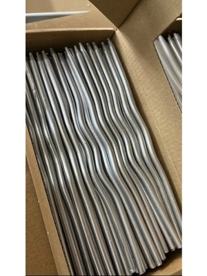 Ege Concept Life 20 cm Spiral Pasta Mumu Gümüş 10 ' Lu Paket