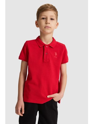U.s. Polo Assn. Erkek Çocuk Kırmızı Tişört Basic 50320118-VR171