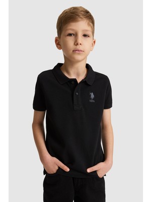 U.s. Polo Assn. Erkek Çocuk Siyah Tişört Basic 50320118-VR046
