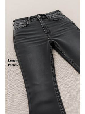 Cedy Denım Kadın 5 Cep Düşük Bel Ispanyol Paça Skinnyfit Esnek Jean Pantolon C619