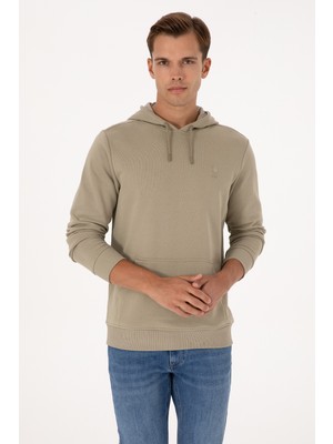 U.s. Polo Assn. Erkek Açık Haki Sweatshirt 50313720-VR183
