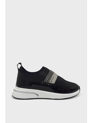 Beety Kadın Yazlık Streç Sneakers Siyah Beyaz AKYN181.P43