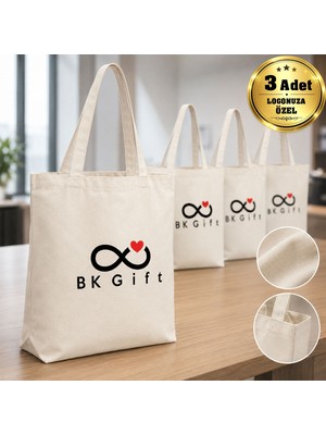 BK Gift Logonuza Özel 10 Adet Fermuarlı Kırık Beyaz Makyaj ve Organizer Çantası 20X25 cm