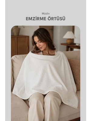 Müslin Emzirme Örtüsü – Rahat ve Pratik Anne Bebek Kullanımı