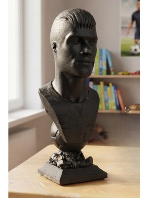 Craft 3d Atölye Neymar(13 Cm Boyunda)  Beton Biblo Figür- Paketi İle Beraber