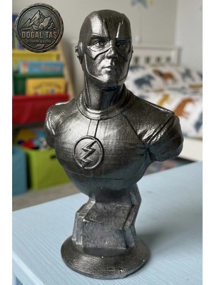 Craft 3d Atölye Flash  Beton Büst/ Figür 10 Cm Boyunda( Paketi İle Beraber)