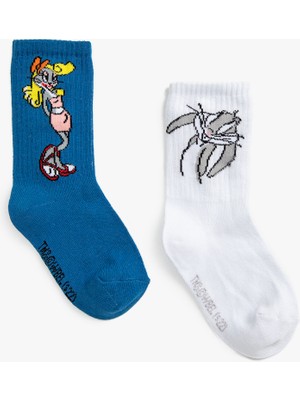 Koton 2'li Bugs Bunny Baskılı Çorap Seti Lisanslı
