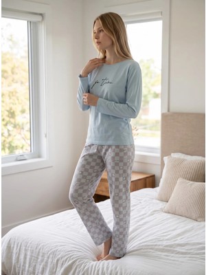 Pijamoni Milan Uzunkol Pijama Takım 7600