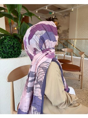 Mor Benetton Fiore Şal 1010