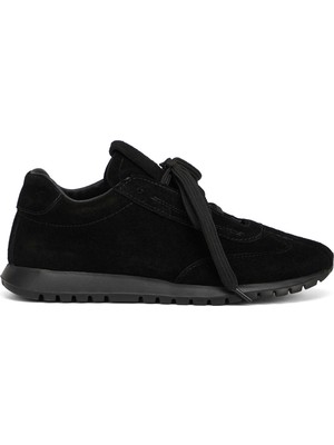 Tergan Siyah Hakiki Süet Deri Kadın Sneaker - K26I1AY68651-A01