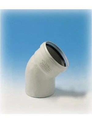 Ege Yıldız 75X45 Pvc Açık Dirsek 3,2 mm