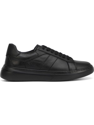 Tergan Siyah Hakiki Deri Erkek Sneaker - E26I1AY57762-A23