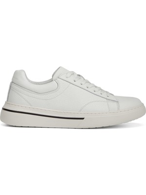 Tergan Beyaz Hakiki Deri Erkek Sneaker - E26I1AY57758-B69
