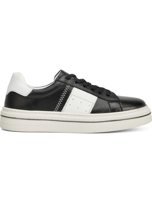 Tergan Siyah Hakiki Deri Erkek Sneaker - E26I1AY57755-P57