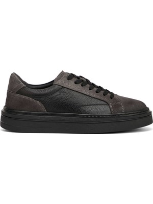 Tergan Siyah Hakiki Süet Deri Erkek Sneaker - E26I1AY57754-V2U