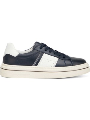 Tergan Lacivert Hakiki Deri Erkek Sneaker - E26I1AY57755-A9S
