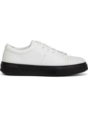 Tergan Beyaz Hakiki Deri Erkek Sneaker - E26I1AY57750-A26
