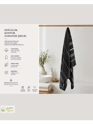 Ecotton Works Peştemal Plaj Havlusu Banyo Havlusu Denizli Geleneksel Peştemal Havlu Pamuklu Sauna Hamam Havlusu
