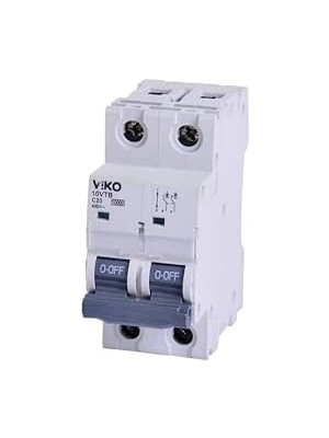 10VTB-2C20 Otomatik Sigorta 10KA C Tipi 2 Kutup 20A