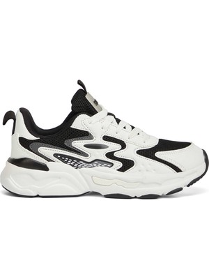 Tergan Beyaz Vegan-Tekstil Kadın Sneaker - K26I1AY68699-O0X