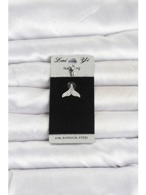 Sepetopia 316L Cerrahi Çelik Dolphin Kuyruk Model Göbek Piercing