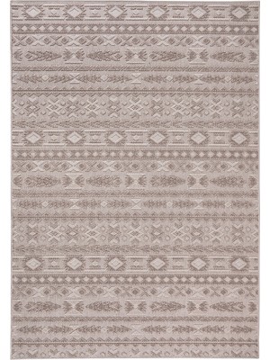 Evoris Bonnie BO1259K Kahve Halı Loop Sisal Iskandinav Desen Pamuk Taban Tozuyok Salon Mutfak Koridor