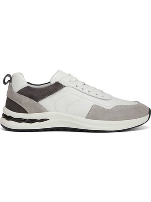 Tergan Gri Hakiki Deri Erkek Sneaker - E26I1AY57743-K56