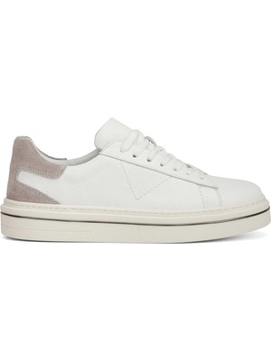 Tergan Beyaz Hakiki Deri Erkek Sneaker - E26I1AY57757-B69