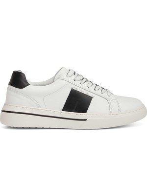 Tergan Beyaz Hakiki Deri Erkek Sneaker - E26I1AY57759-A26