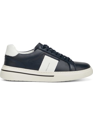 Tergan Lacivert Hakiki Deri Erkek Sneaker - E26I1AY57759-A31