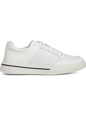 Tergan Beyaz Hakiki Deri Erkek Sneaker - E26I1AY57760-B69