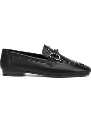 Tergan Siyah Hakiki Deri Kadın Loafer - K26I1AY68692-A23