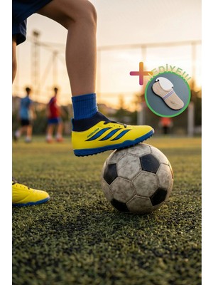 Nespa Çoraplı Erkek Halı Saha Kramponu - Kaymaz Tabanlı Bilekli Futbol Ayakkabısı + çorap hediye