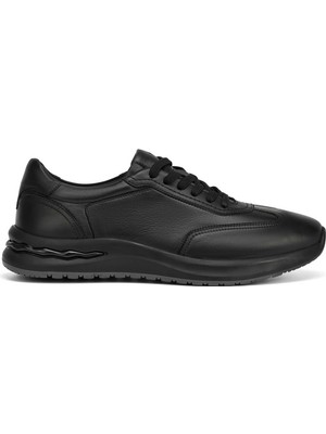 Tergan Siyah Hakiki Deri Erkek Sneaker - E26I1AY57741-A23