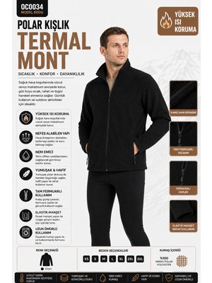 Oil Company Siyah Termal Polar Mont Unisex