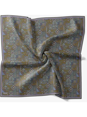 Silk Home Soft Eşarp Geometrik Füme