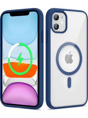 Yıldız Store iPhone 11 Kılıf Kenarlar Ince Arka Kısım Magsafe Kamera Yükseltili Silikon Ydst