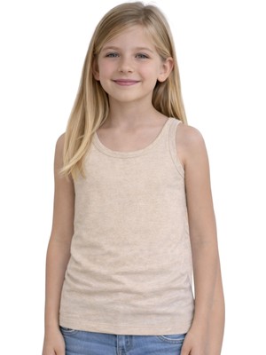 Organickid Natural Cotton Çocuk Unisex Ekru Atlet Seti 3'lü