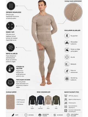 Oil Company Kum Unisex Termal Içlik Üst Seamless Iıı. Seviye Pro