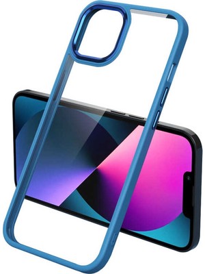 Yıldız Store iPhone 13 Pro Max Kılıf Şeffaf Arka Yüz Kamera Yükseltili Silikon Ydst
