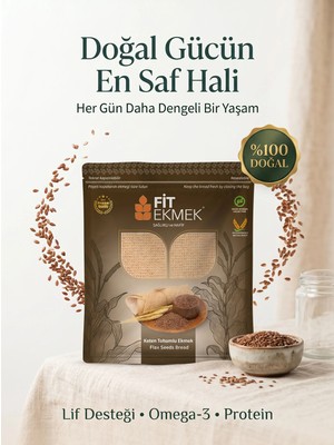Fit Ekmek 300 GR Keten Tohumlu Lavaş Ekmeği Hafif ve Sağlıklı Özellikleriyle Dikkat Çekiyor