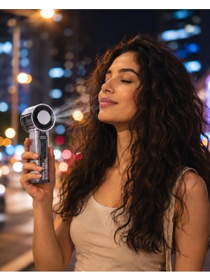 Akıllı Bayi Güçlü Rüzgar Özellikli Dijital Göstergeli Mini Fan
