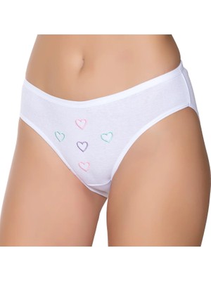 Gümüş 6006 12'li Kadın Ribana Ince Bel Güpürlü Bikini