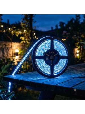 Cata CT-4491 Dış Mekan 10 Çipli Şerit LED 5m Mavi