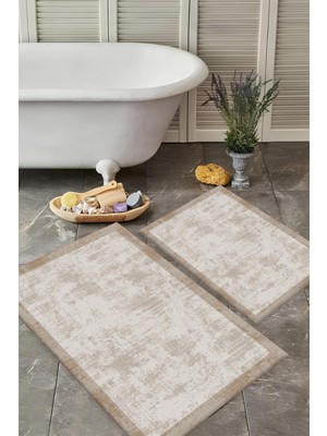 Dijital Baskılı Yıkanabilir Banyo Paspası Takımı