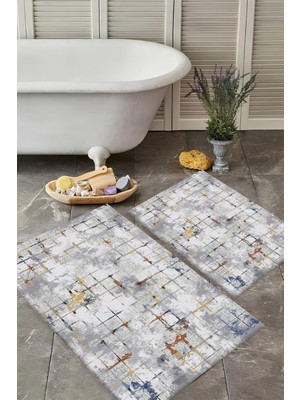 Dijital Baskılı Yıkanabilir Banyo Paspası Takımı
