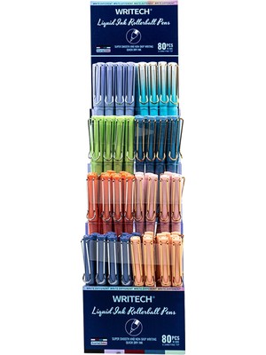 Writech Wrıtech W-905 Lıquıd Roller 4 Renk 0,5mm Kalem - 80'li Dısplay