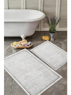 Dijital Baskılı Yıkanabilir Banyo Paspası Takımı